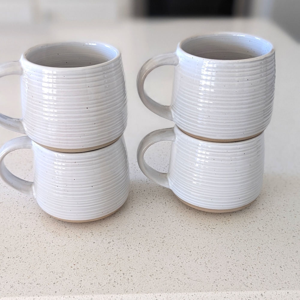4 Better Homes and Gardens Abbott Stoneware Mugs